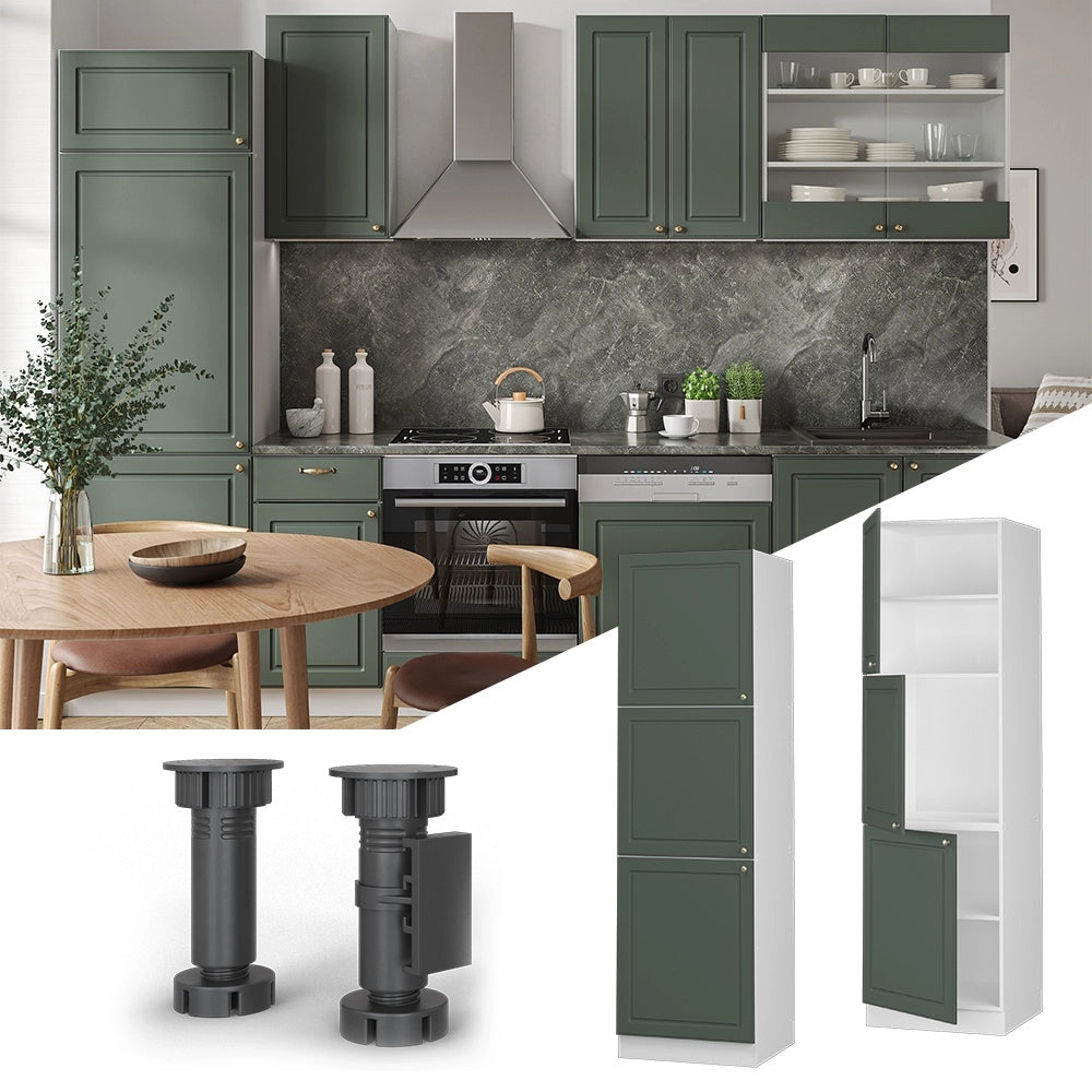Mobile per forno da incasso Fame-Line Verde-oro rustico/Bianco 60 cm Vicco