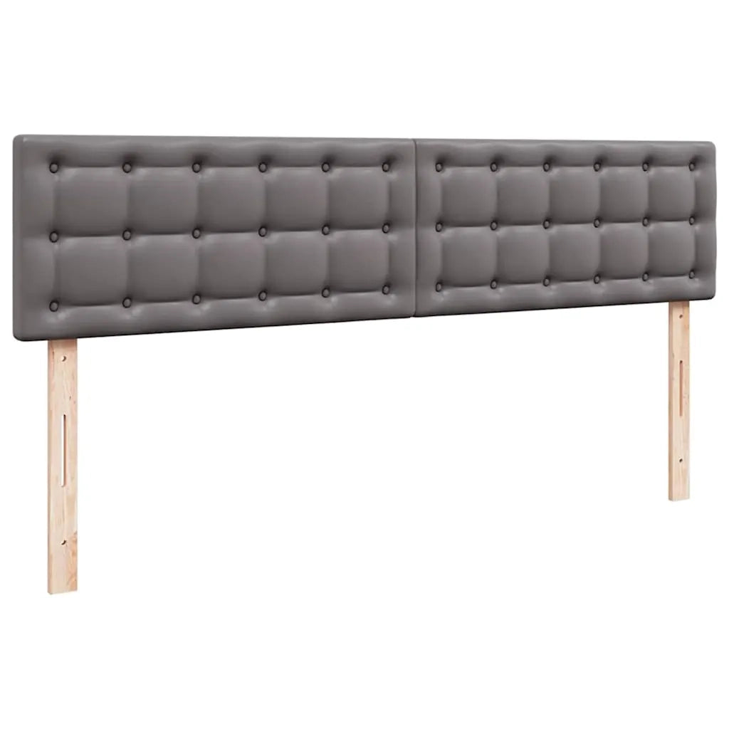 vidaXL Pouf Letto con Materassi e LED Grigio 180x200cm Similpelle