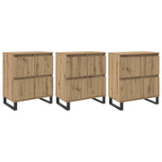 Credenza 3 pz | Madia | Buffet da pranzo | Armadio da pranzo Rovere artigianale 60 x 35 x 70 cm
