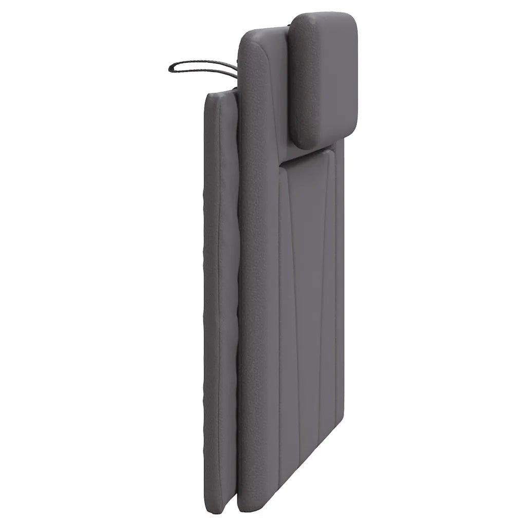 Cuscino Testiera Viana Grigio 90 cm in Similpelle CFW5819714