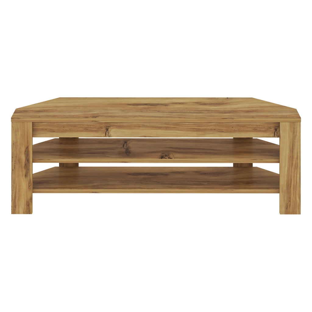 Venezze, Mobile Porta tv 2 Ripiani, 120x30x40h cm Marrone Rovere