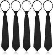 Accessori formali a cravatta - 5 pezzi - Cravatte pre-fissate - Disegno classico a razzo - Accessori eleganti e semplici - Cravatte regolabili