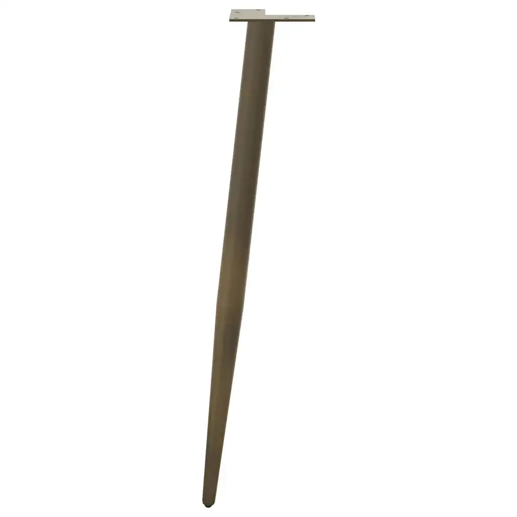 Gambe per Tavolo Consolle Forma Conica 4 pz Acciaio Naturale 72-73 cm Acciaio 4012519