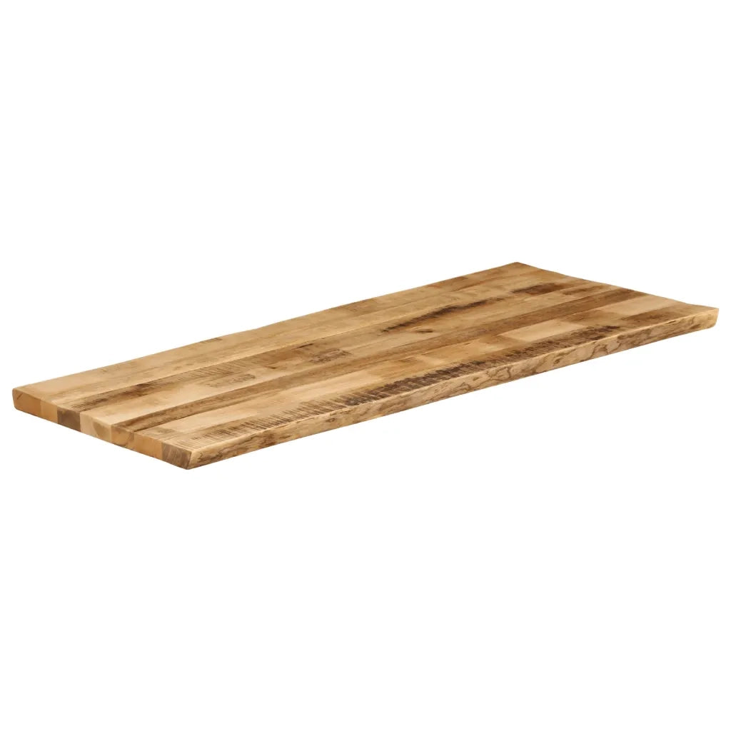 vidaXL Piano Tavolo Bordi Vivi 140x60x2,5 cm Legno di Mango Grezzo