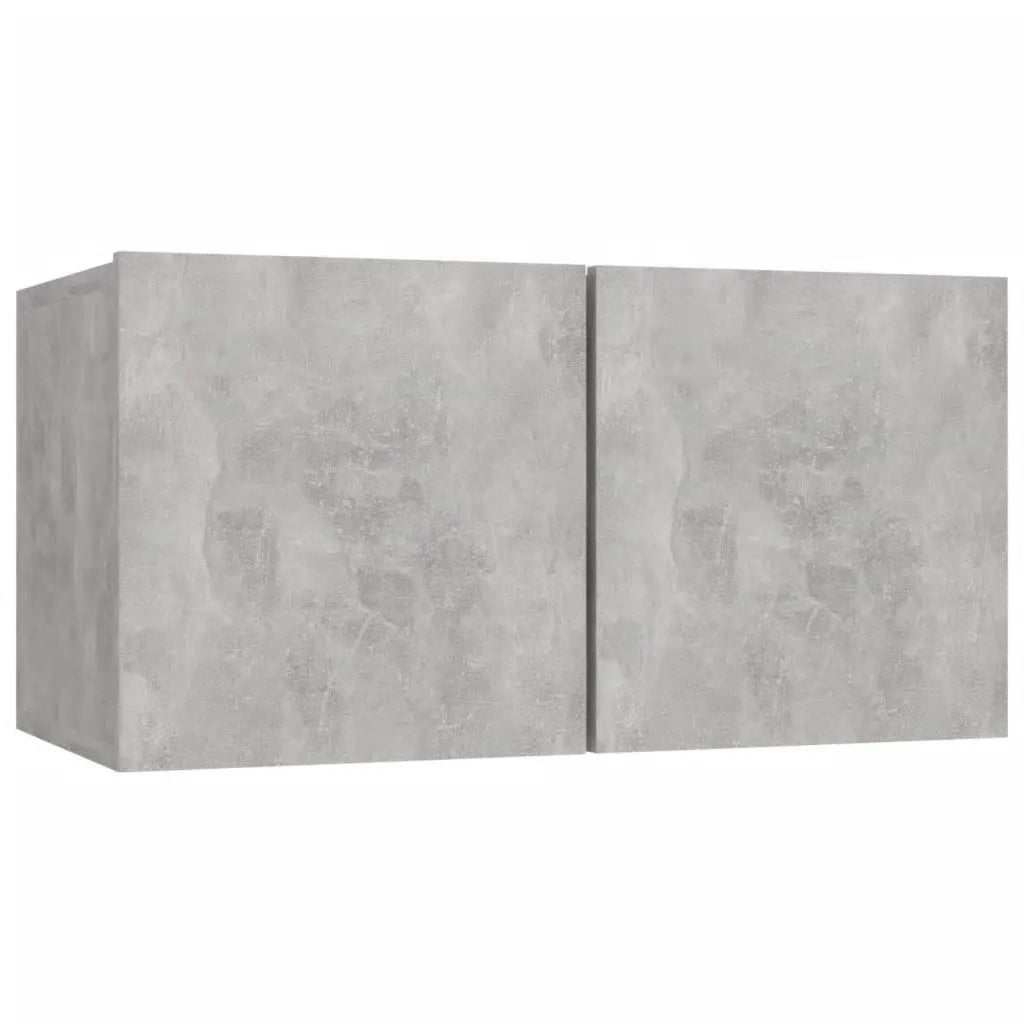 Set di Mobili Porta TV 5 pz-Set di 5 Credenza per TV Grigio Cemento in Legno Multistrato 285877