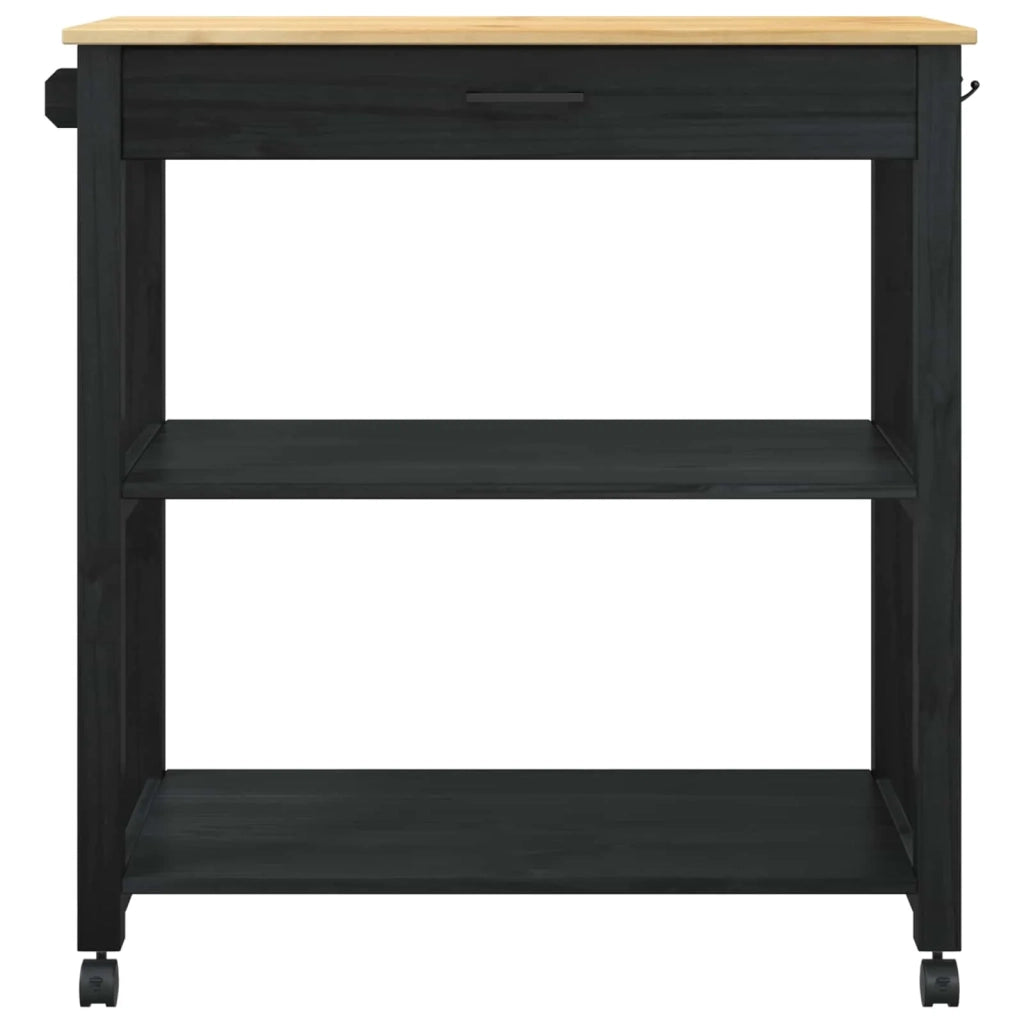 Carrello da Cucina MONZA Nero 84 x 40 x 88,5 cm CFW1181736