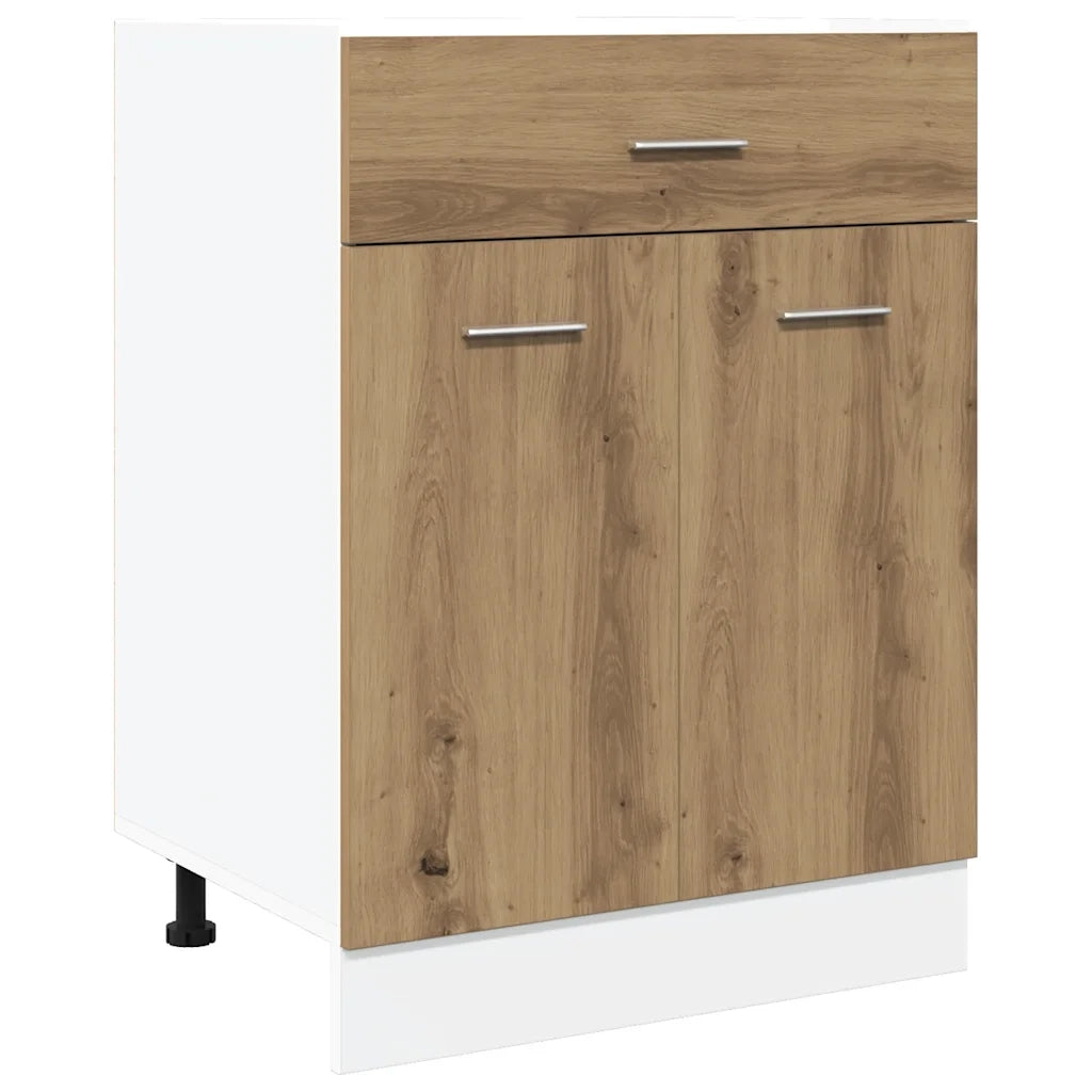 Cassettiera Â“LyonÂ” Rovere Artigianale 60x46x81,5 cm