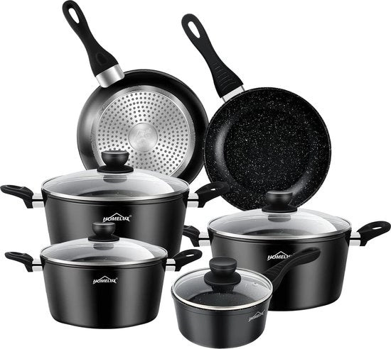 Set di pentole / pannini antiaderenti, set di padelle, PFAS libero, resistente al lavastoviglie