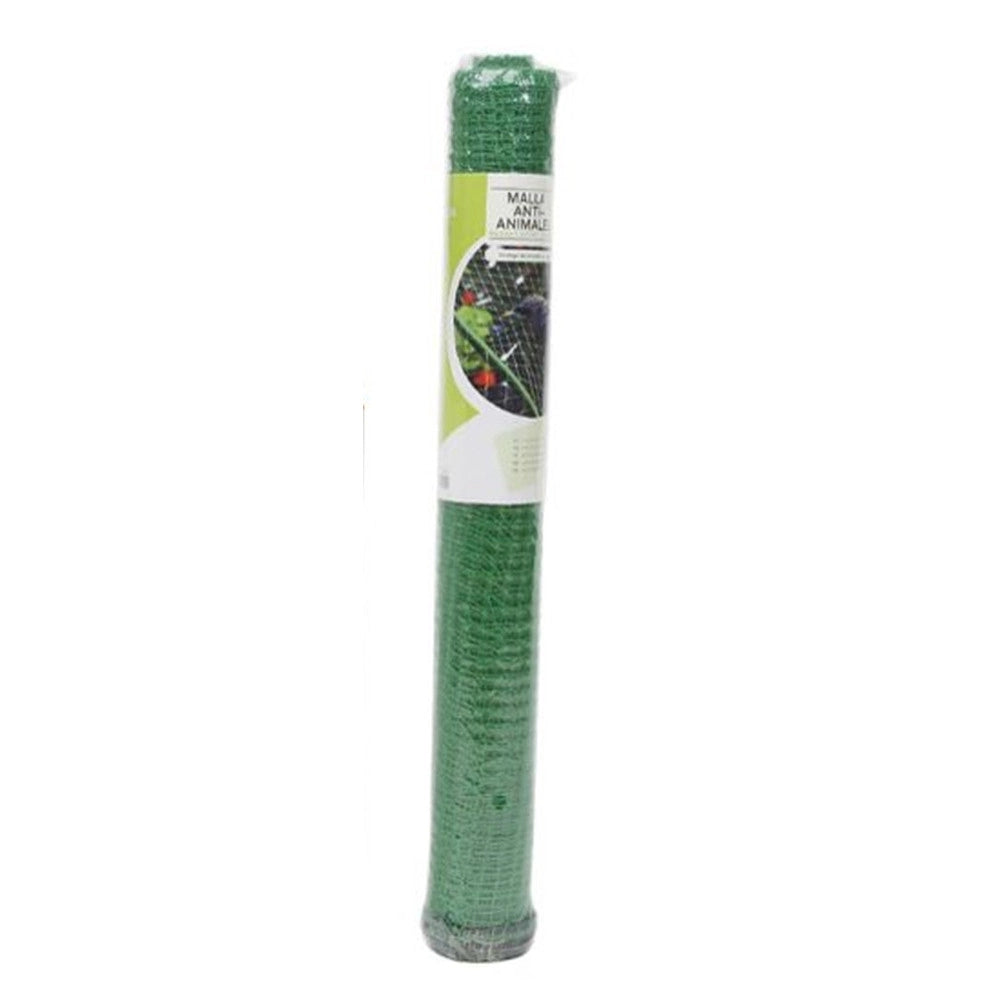 Trade Shop - Rete Anti Animali Maglia Polietilene 1.5x10mt Verde Scuro Protezione Piante Orto 134617 -