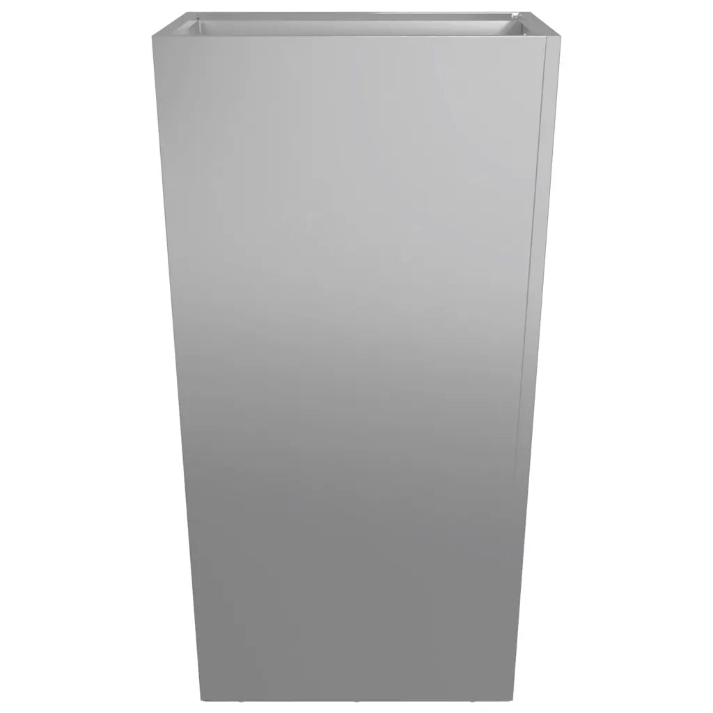 2 pz Fioriere | Cassetta per fiori | Vaso da Giardino 45x45x75 cm in Acciaio Zincato
