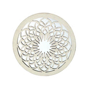 Set di 2 Decorazioni Murale Tonda Scolpita Medina 60x2