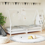 Giroletto per Bambini Bianco 90x200cm in Legno Massello di Pino 834484
