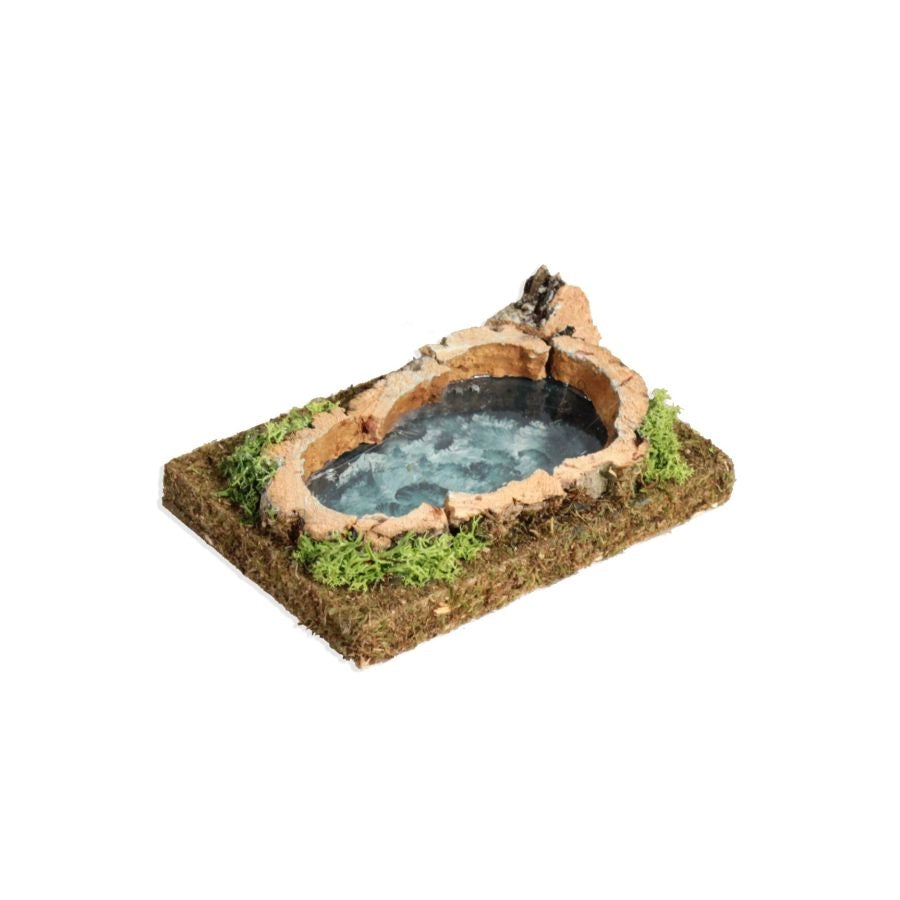 LAGHETTO PICCOLO OVALE BERTONI PER PRESEPE E MODELLISMO 12.5 × 8.5 × 2 CM