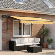 Cornice per Tenda Manuale con LED Sabbia 3,5 x 2 m 3425728