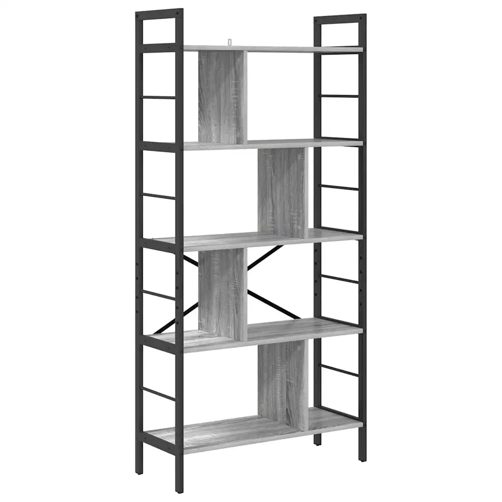 Libreria Grigio Sonoma 75 x 30 x 156 cm Legno multistrato 883961
