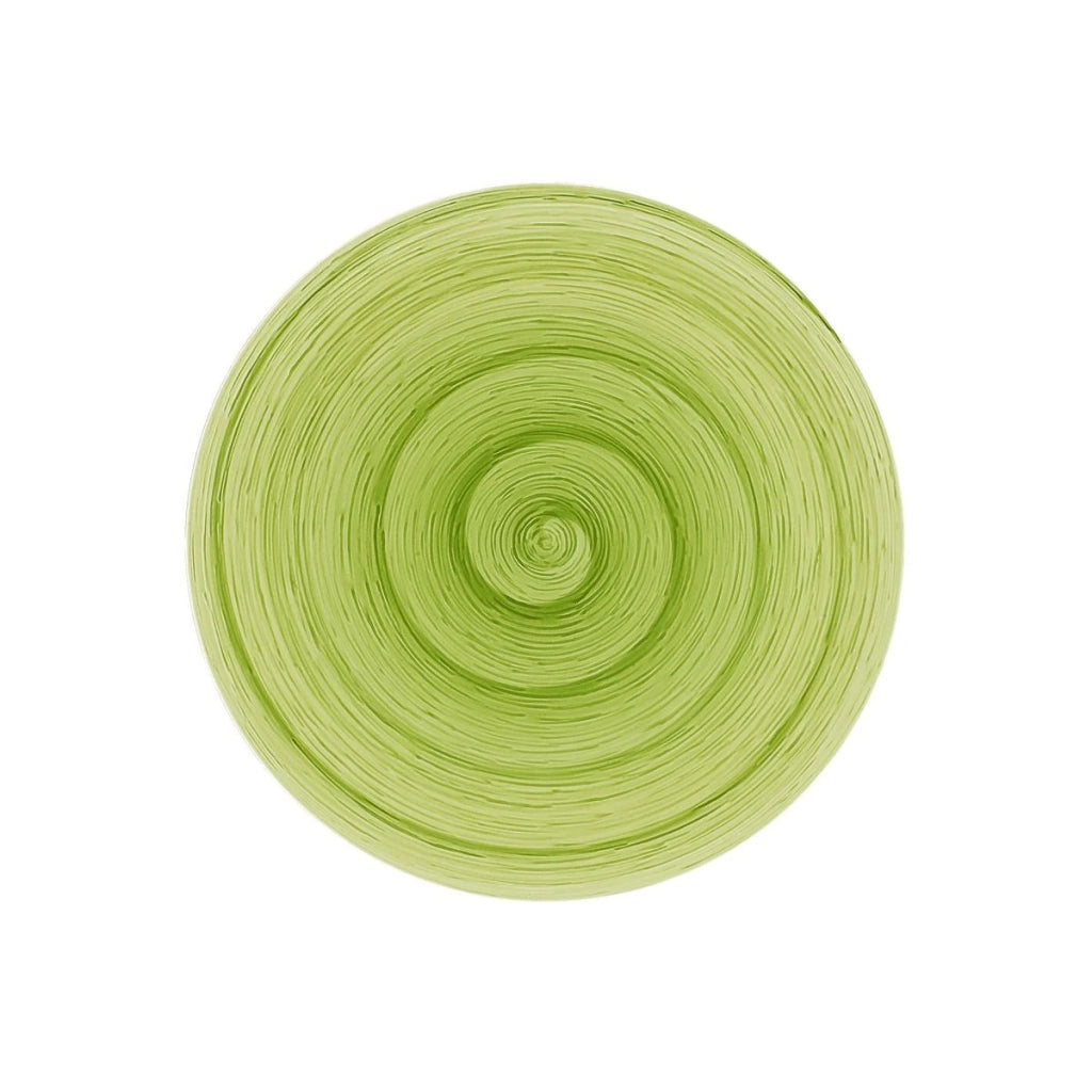 Piatto piano lime Memento Table in ceramica dipinta a mano Ø 27,5 cm