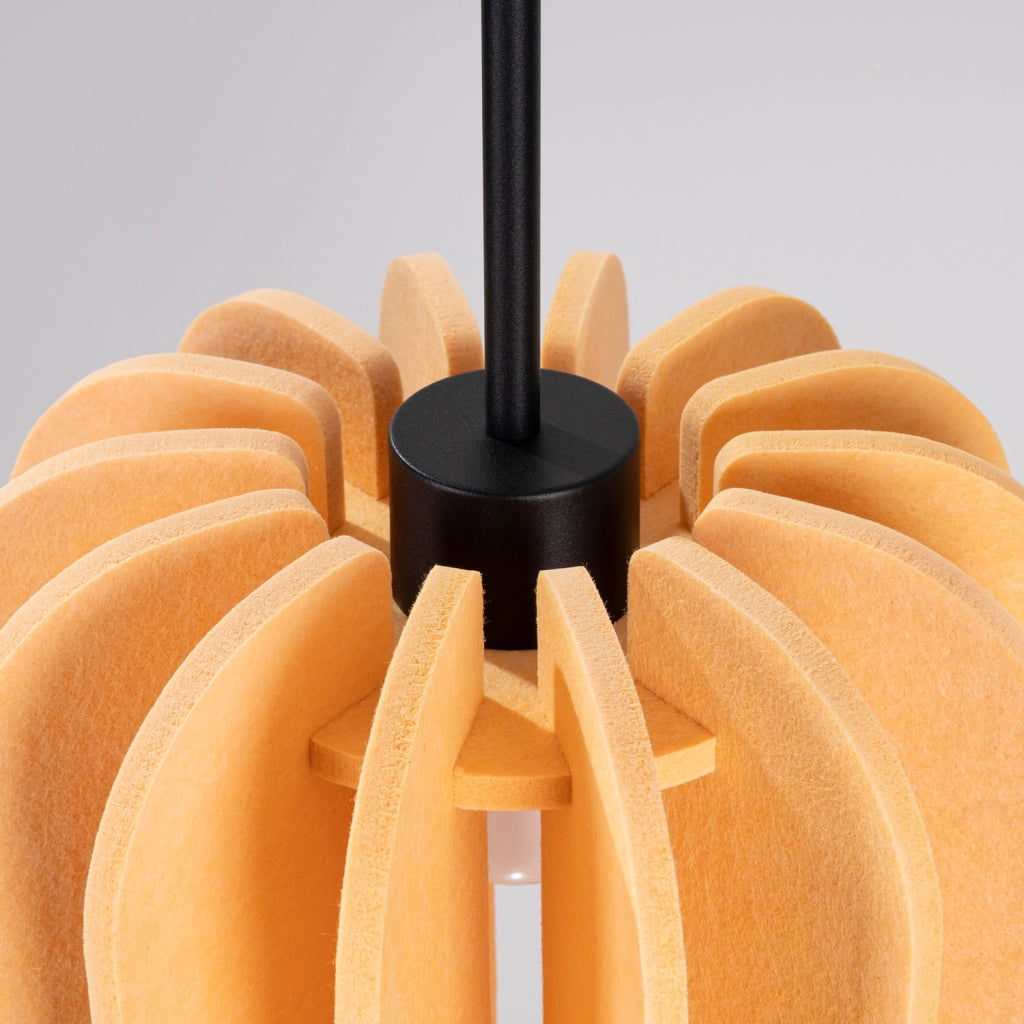 Lampada a sospensione MULA 27cm Paralume in feltro Struttura nera Design moderno