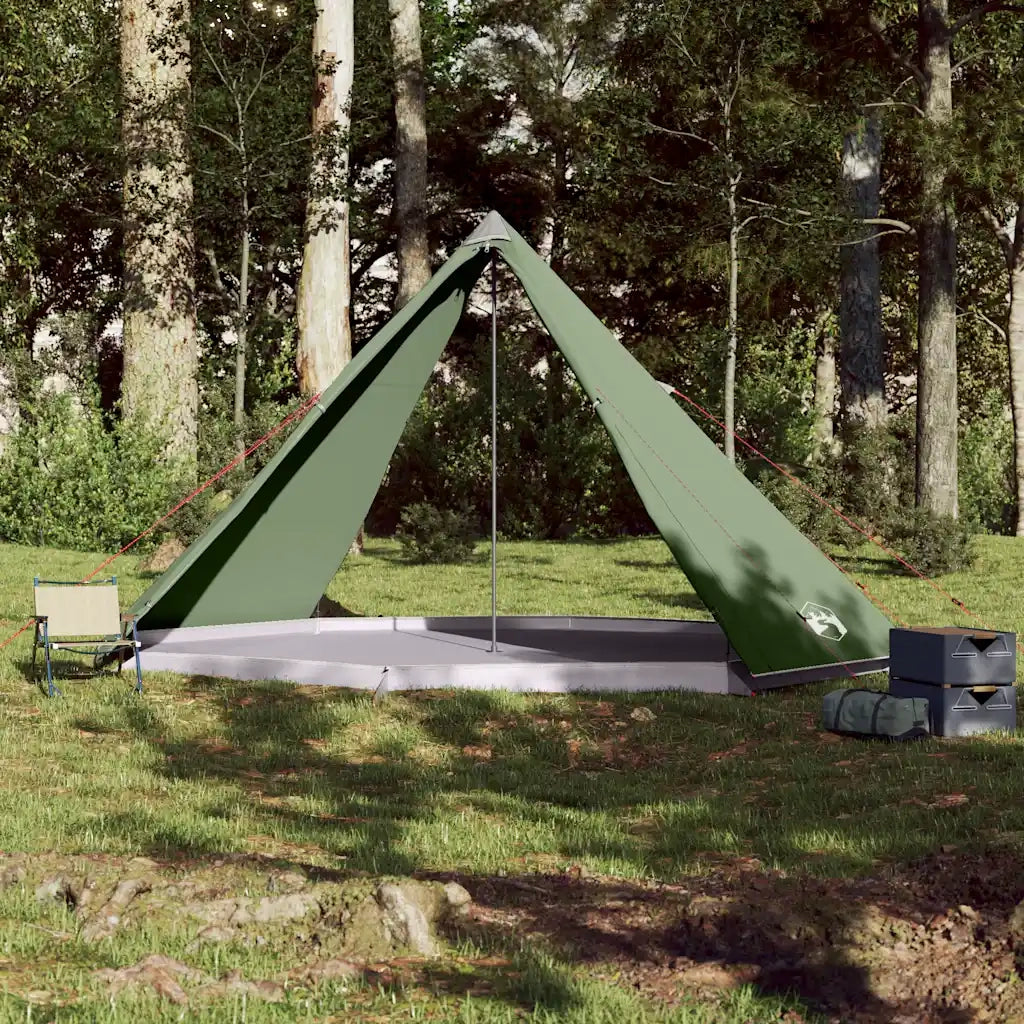 Tenda Familiare Tipi per 8 Persone-Tenda da campeggio Verde Impermeabile 829087
