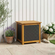 Scatola di Stoccaggio per Giardino 185 L 60 x 50 x 56 cm Nero 42002708