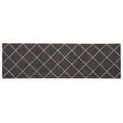 Tappeto da Cucina Antracite a quadri 150 x 45 cm 42045725