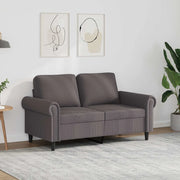 Divano a 2 Posti Grigio 120 cm in Similpelle