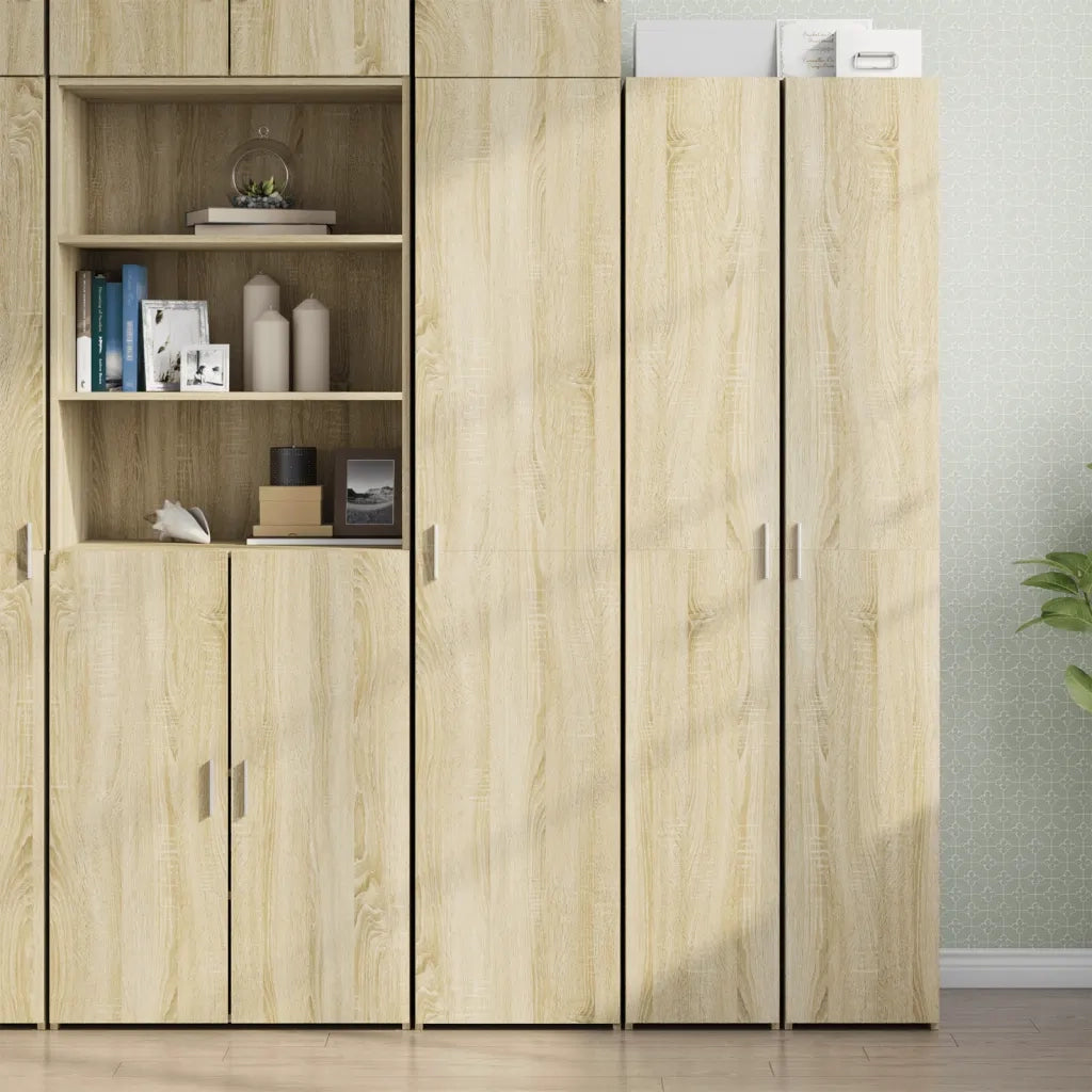 Credenza | Madia | Buffet da pranzo | Armadio da pranzo Rovere Sonoma 40x42,5x185 cm in Legno Ingegnerizzato