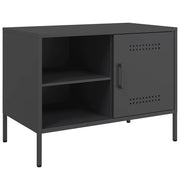 Mobile TV | Armadietto TV | Mobile Porta TV Nero 68x39x50,5 cm in Acciaio