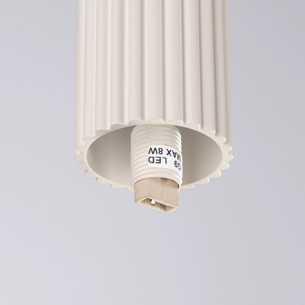 Spot soffitto SFERA Pure Lume beige globo bianco IP44 G9