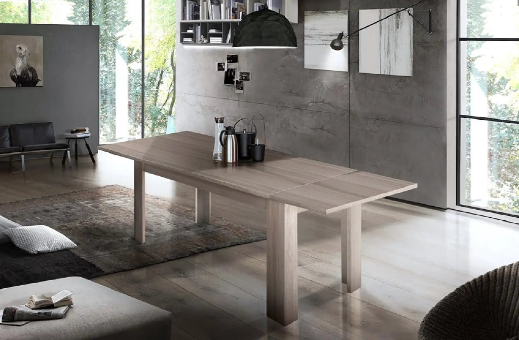 Tavolo sala da pranzo design allungabile 90x160-210 legno olmo Jesi Pearl