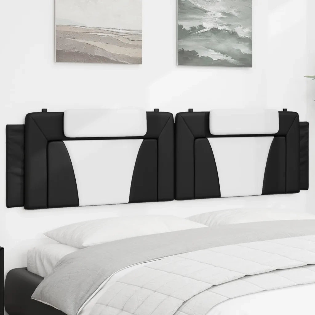 Cuscino Testiera Nero e Bianco 200 cm in Similpellecod mxl 113248