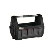 Stanley 1-93-951 FatMax Borsa Porta Attrezzi Aperta in Nylon 600 Denari con Rinforzi in Pelle e Maniglia in Acciaio colore Nero