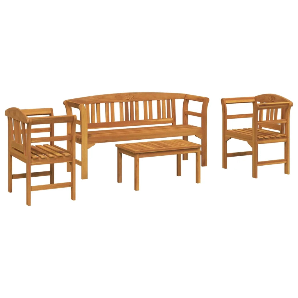 Set da giardino con divano a rosa 4 pcs 3416309
