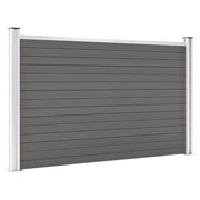 Pannello di Recinzione in WPC 180x105 cm Grigio 49073