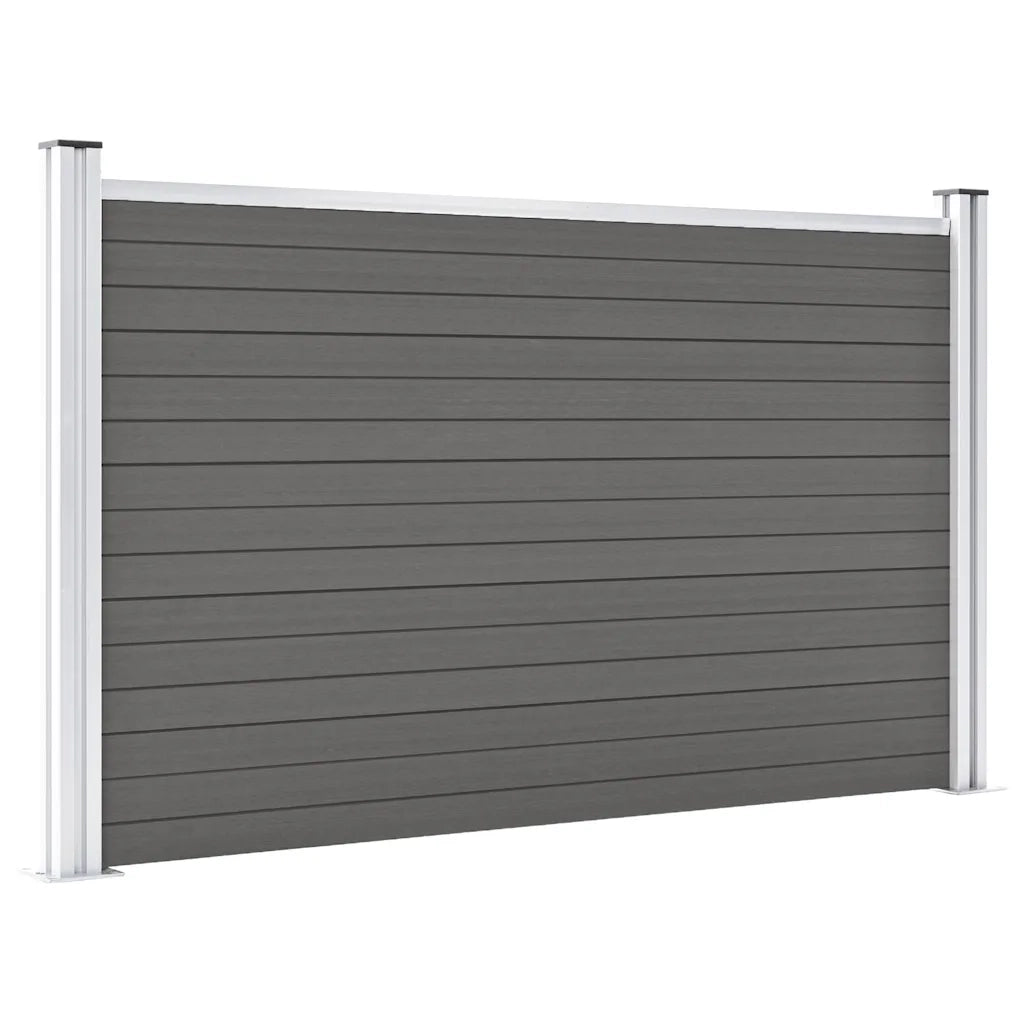 Pannello di Recinzione in WPC 180x105 cm Grigio 49073