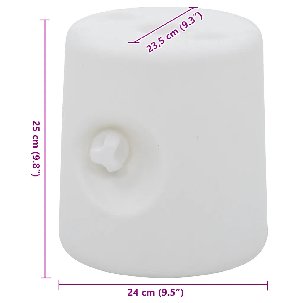 Pesi per Gazebo 4 pz in PE Bianchi CFW8190863