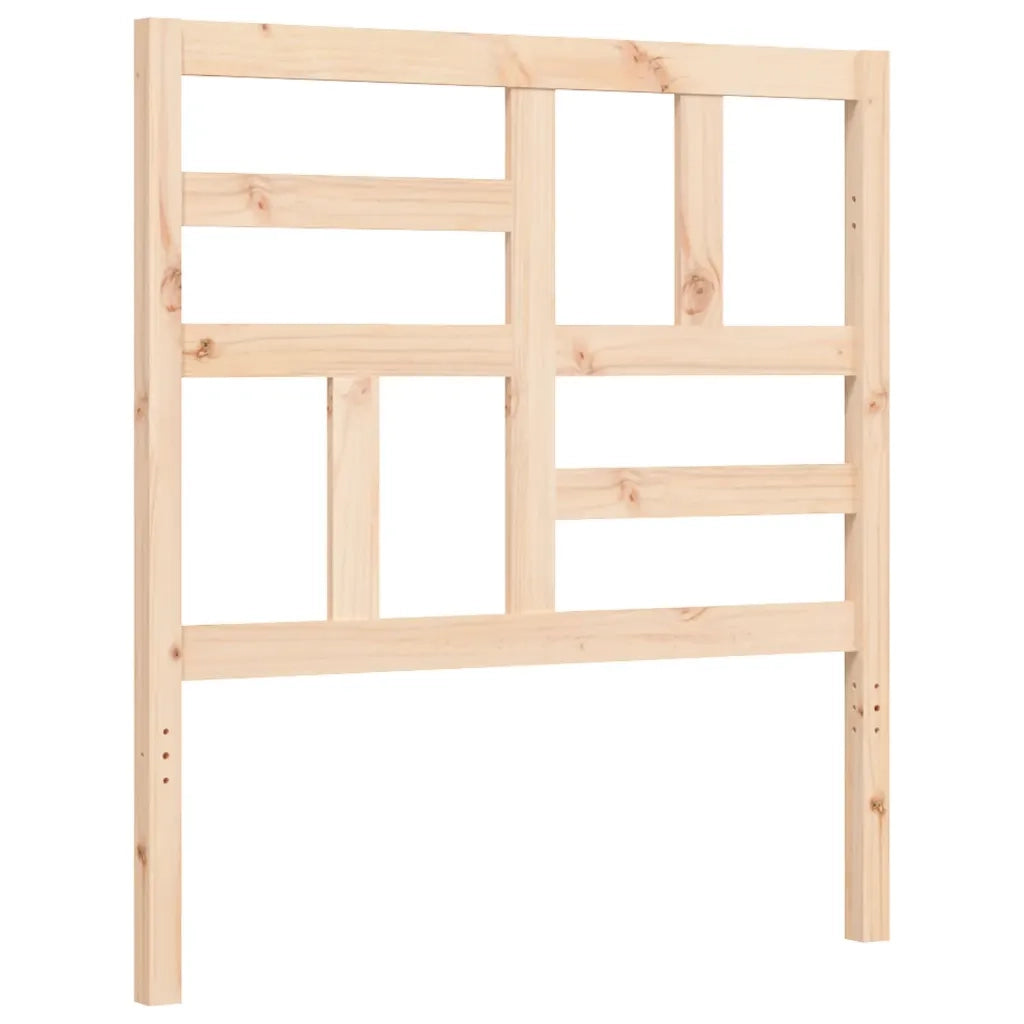 Giroletto con Testiera-Struttura Letto con testiera 90x200 cm in Legno Massello 644260