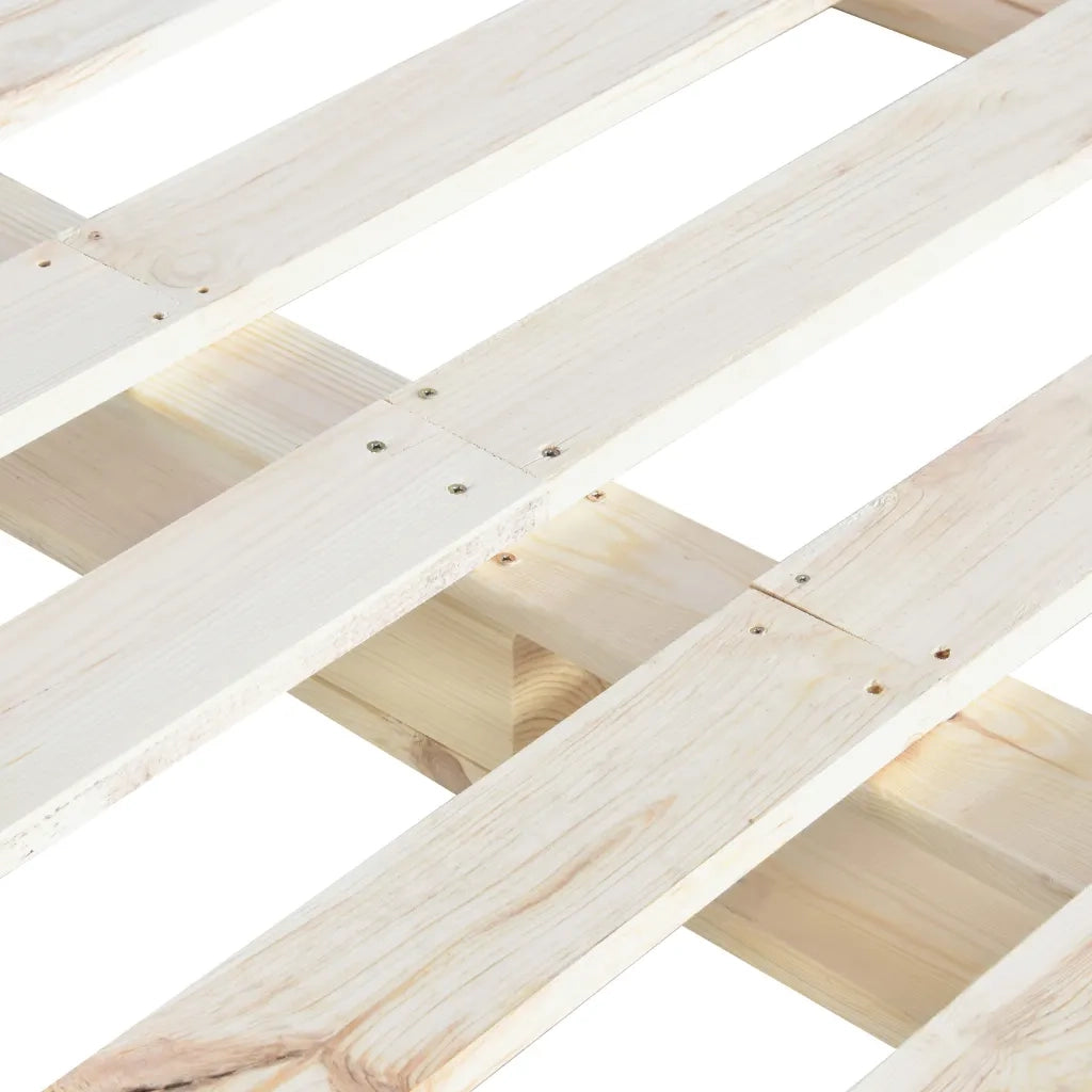 Giroletto in Pallet di Legno Massello di Pino 180x200 cm 285246