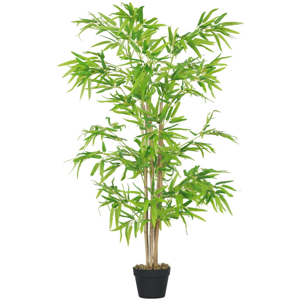 Bamb¨´ Artificiale ¨C Zephmum ¨C Verde 120cm con Vaso