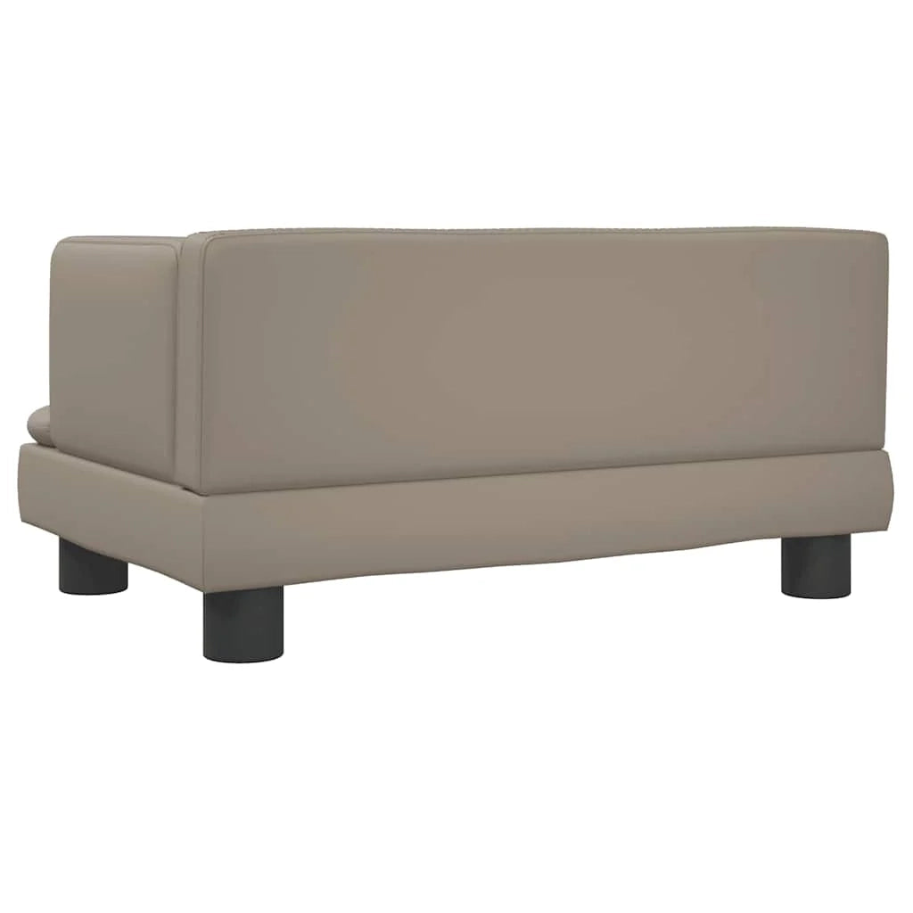 Cuccia per cani comoda cuccia da divano color cappuccino 60 x 40 x 30 cm similpelle marrone 02_0043077