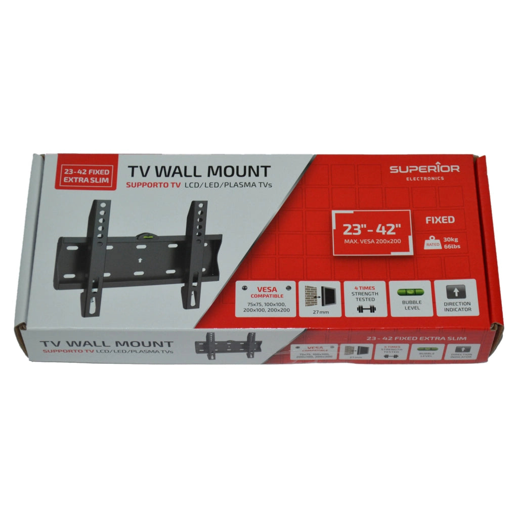 SUPPORTO TV SUPER. FISSO 23-42"