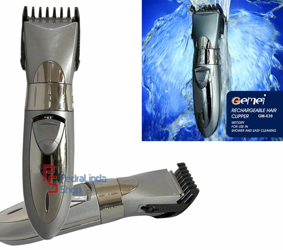 TAGLIA CAPELLI RICARICARICABILE IMPERMEABILE RASOIO REGOLA BARBA GM-639