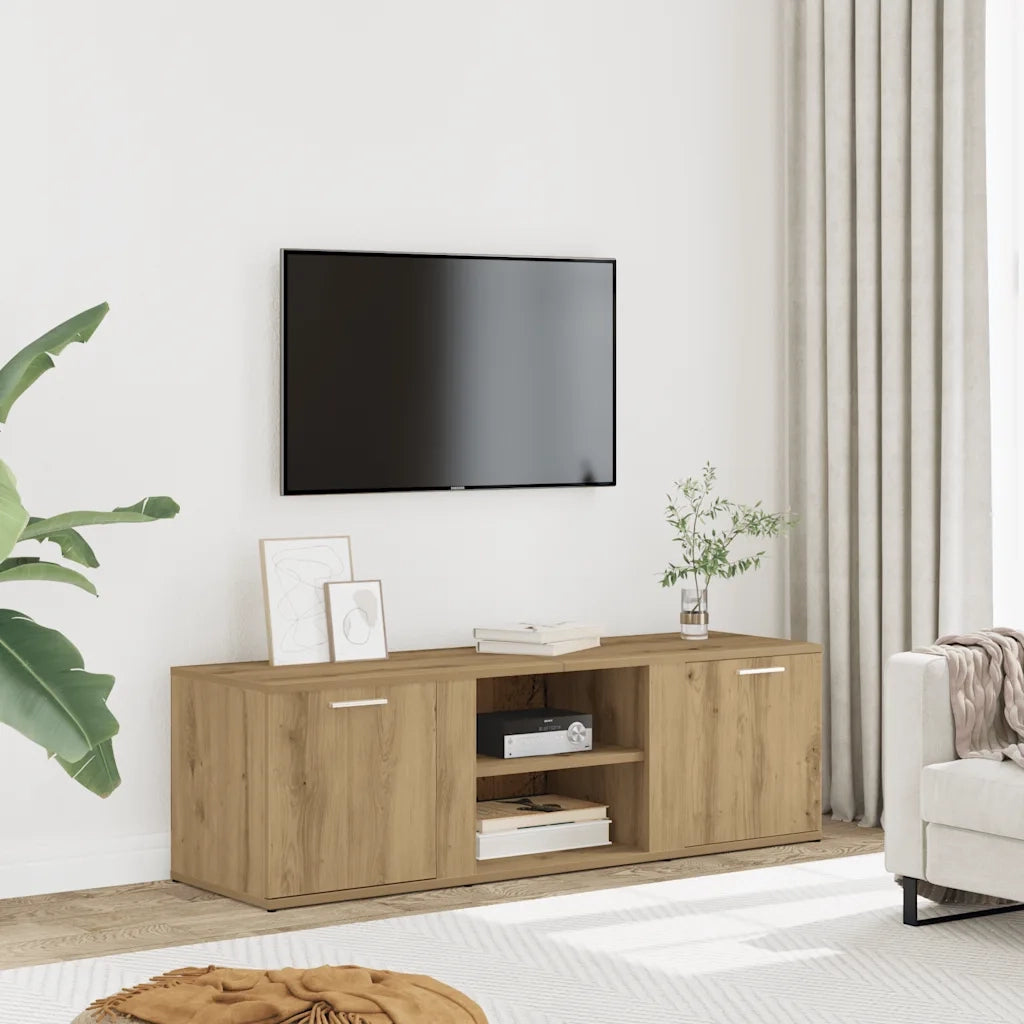 Mobile Porta TV Rovere Artigianale Legno Multistrato 855975