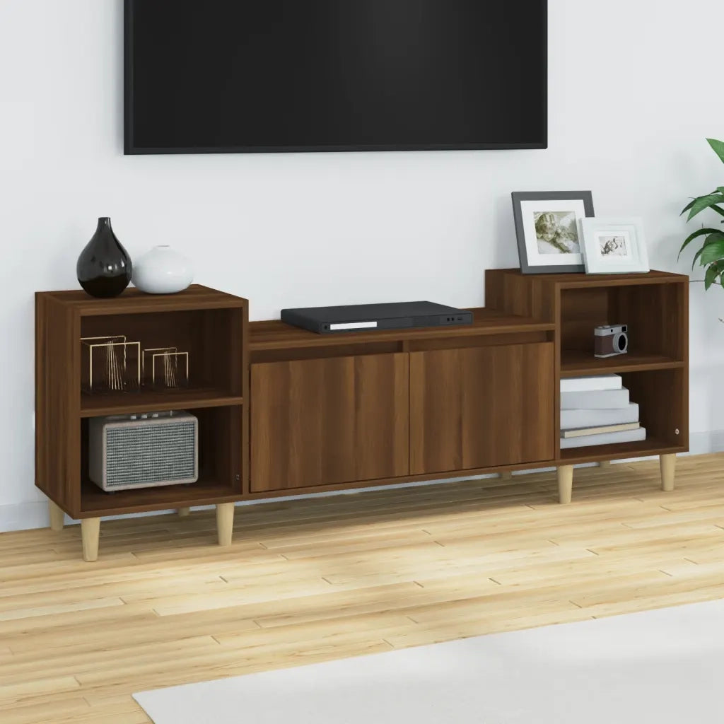 Mobile TV Rovere Marrone 160x35x55 cm in Legno Multistrato 821195