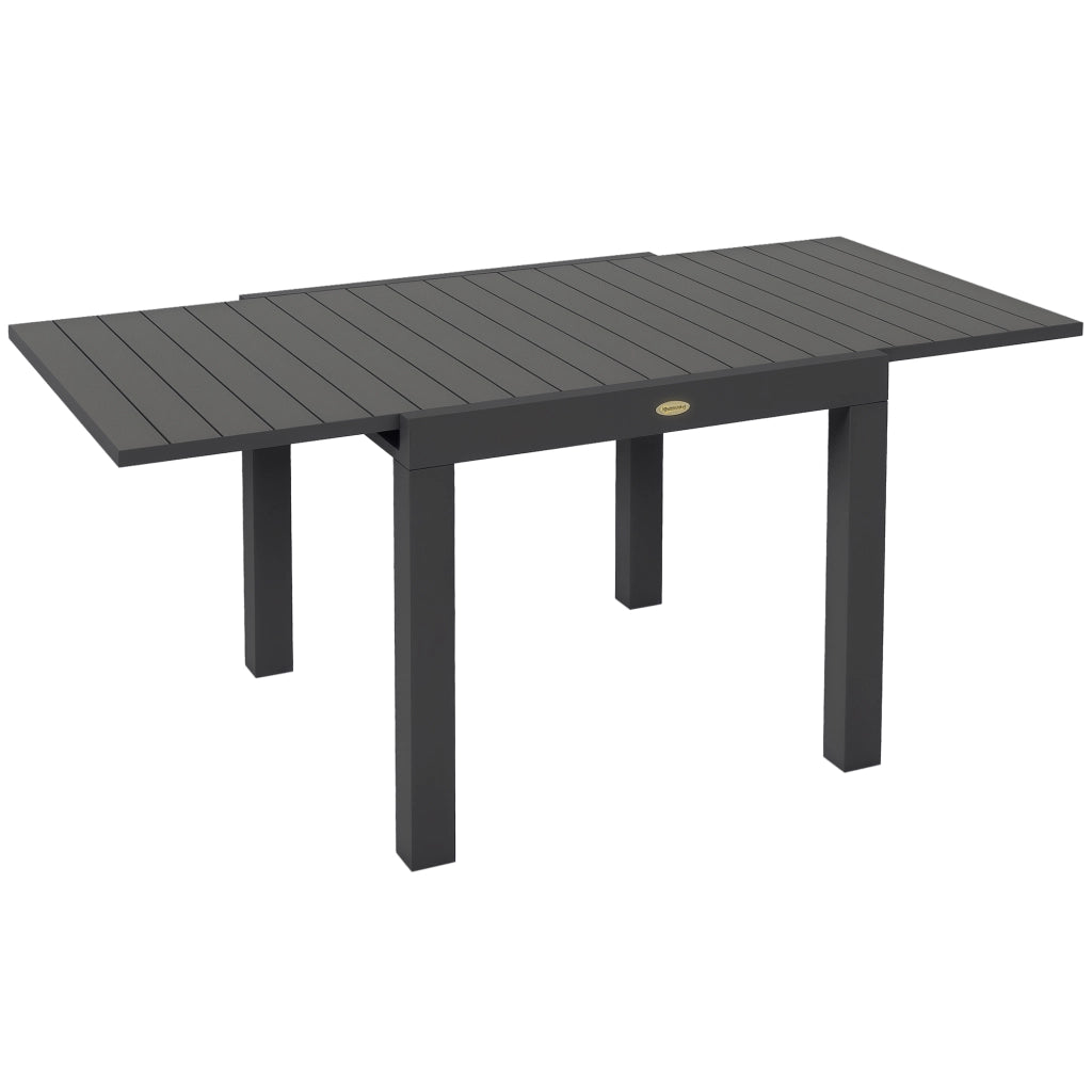 Tavolo da giardino ¨C zephmum ¨C grigio 162x80x75 cm