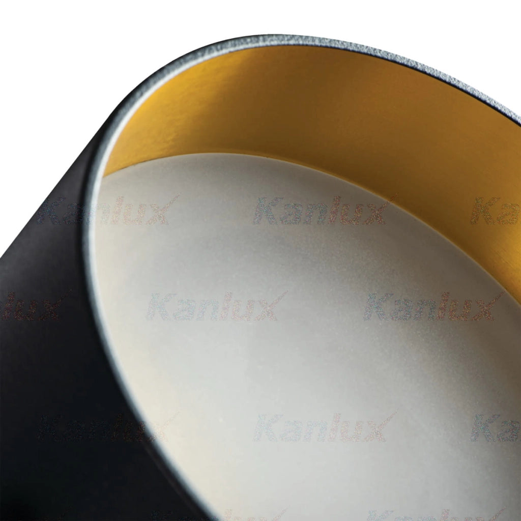 Faretto incasso Kanlux GOVIK nero-oro GX5.3/GU10 orientabile
