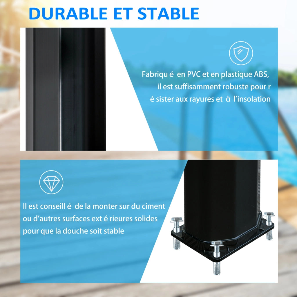 Doccia Solare Esterno 35L ¨C Zephmum ¨C Bianco