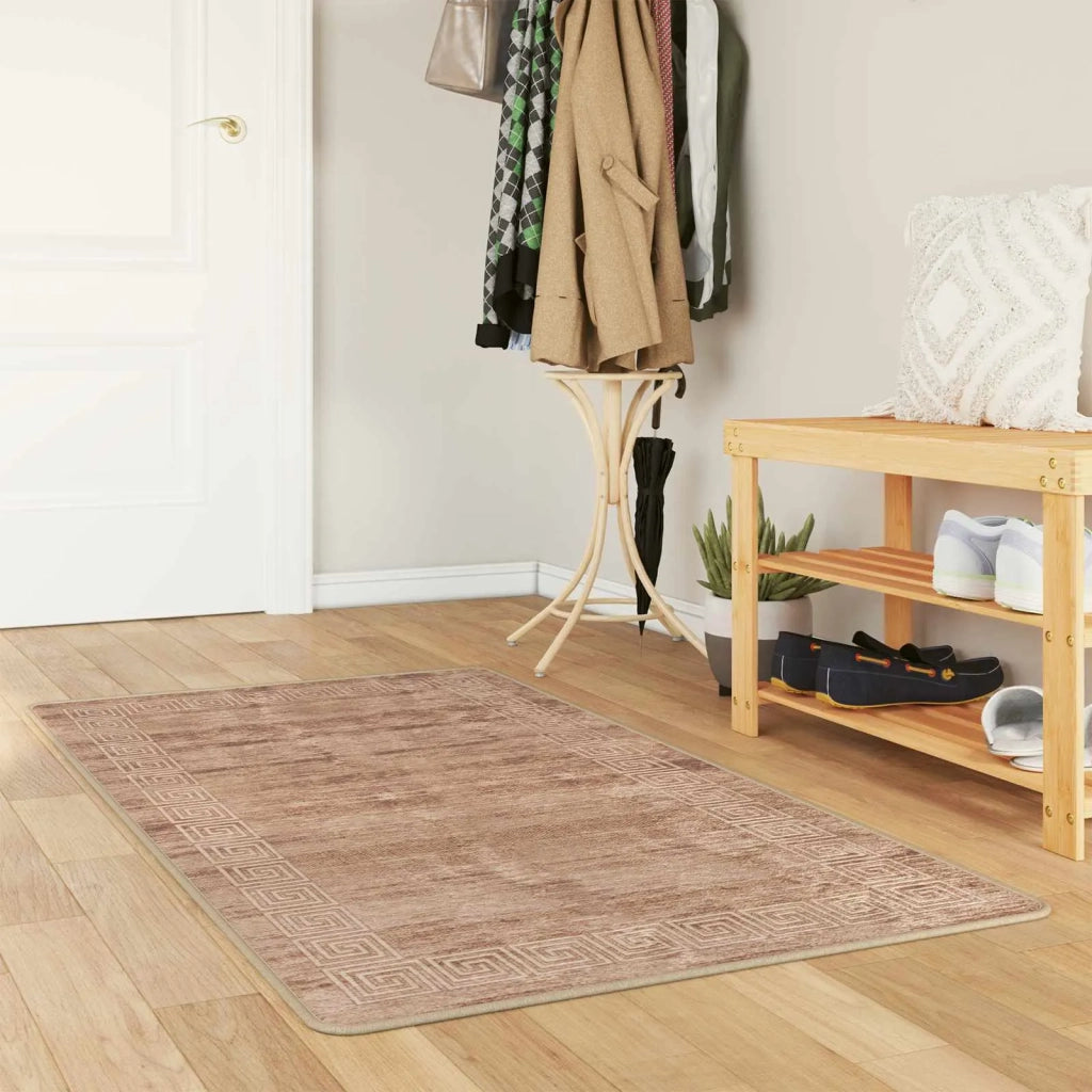 Runner Tappeto MARSA Bianco 80 x 100 cm Poliestere e PVC 42023308