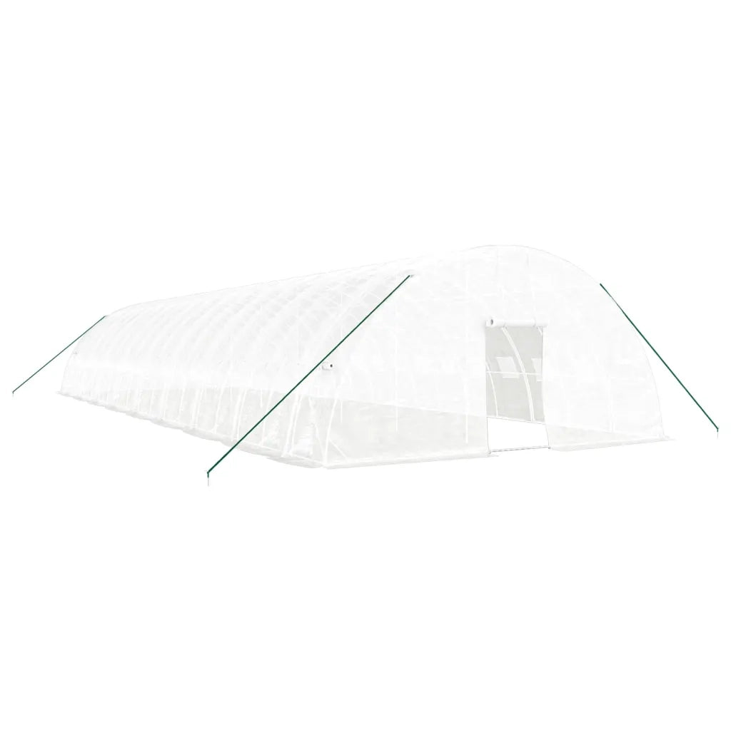 Serra con Telaio in Acciaio Bianco 108 m² 18x6x2,85 m 3188123