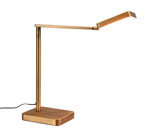 Lampada da Tavolo da Interno a LED in Metallo Ottone antico