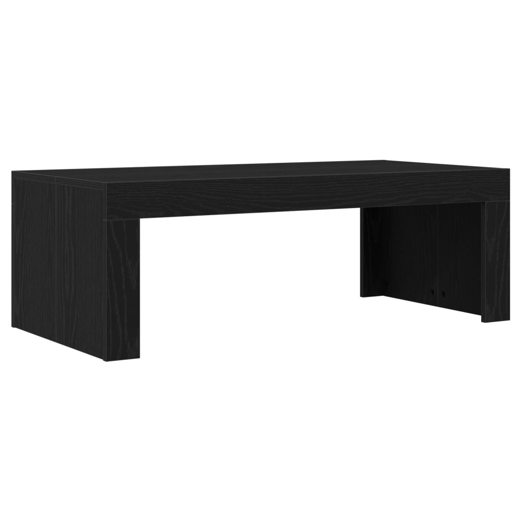 Tavolino da caffÃ¨ Nero Rovere 102x50x35 cm Legno ingegnerizzato